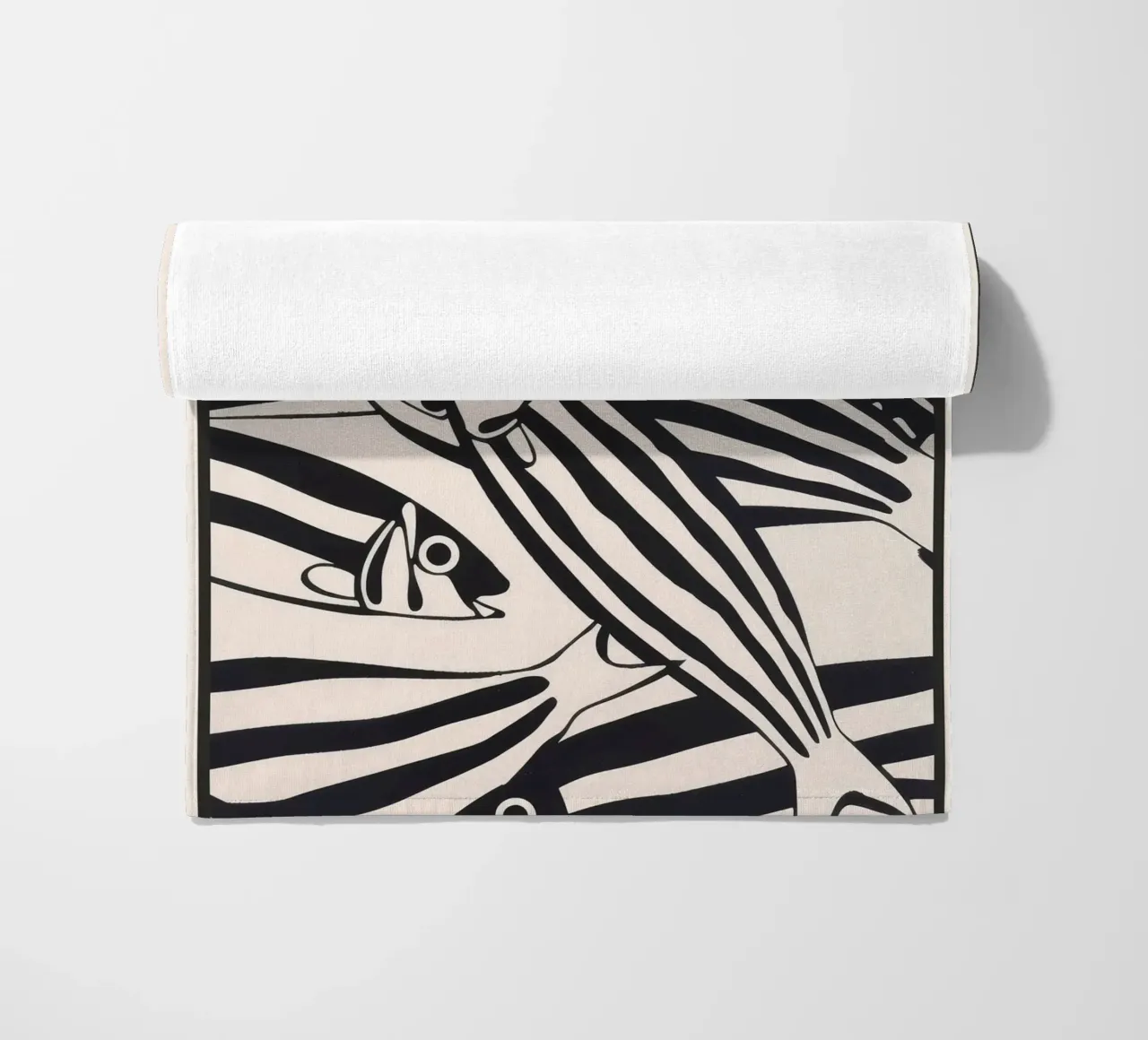 Abstract Fish Pattern beach towel by andreas12