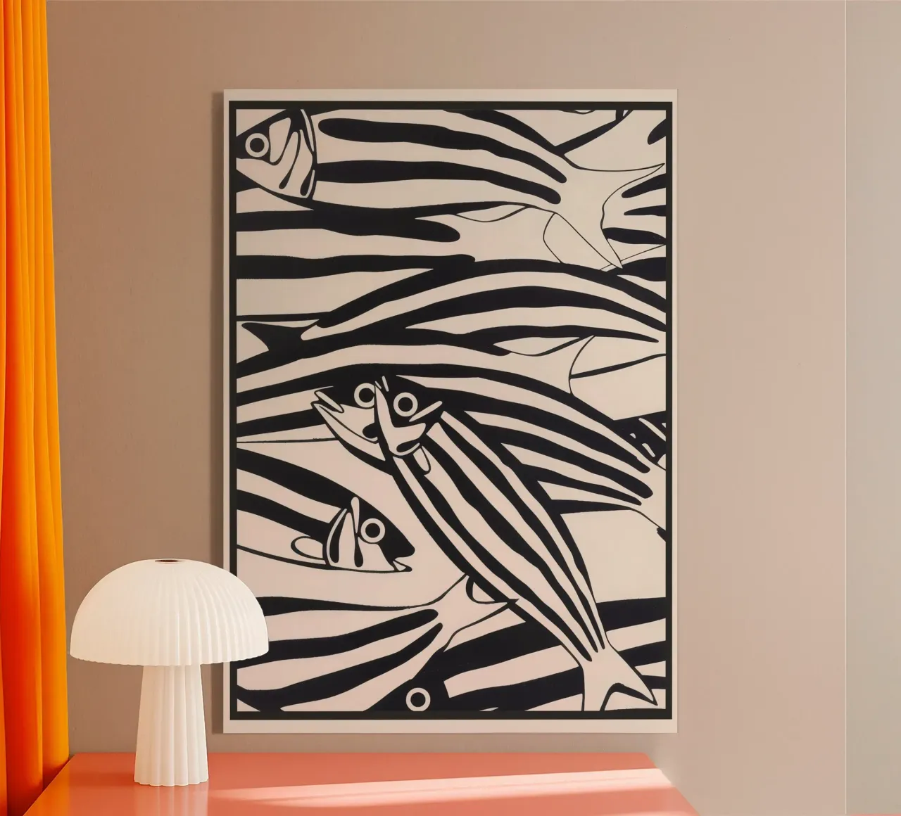 Abstract Fish Pattern plexiglas de andreas12