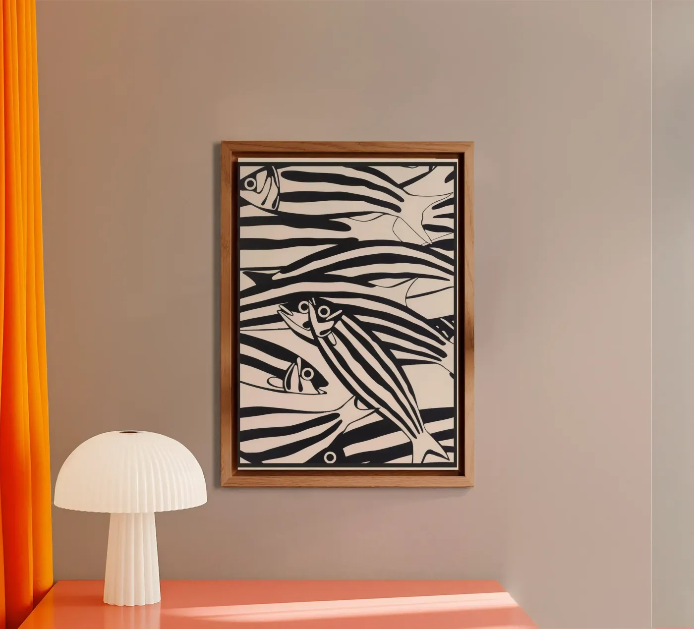 Abstract Fish Pattern aluminium-dibond van andreas12