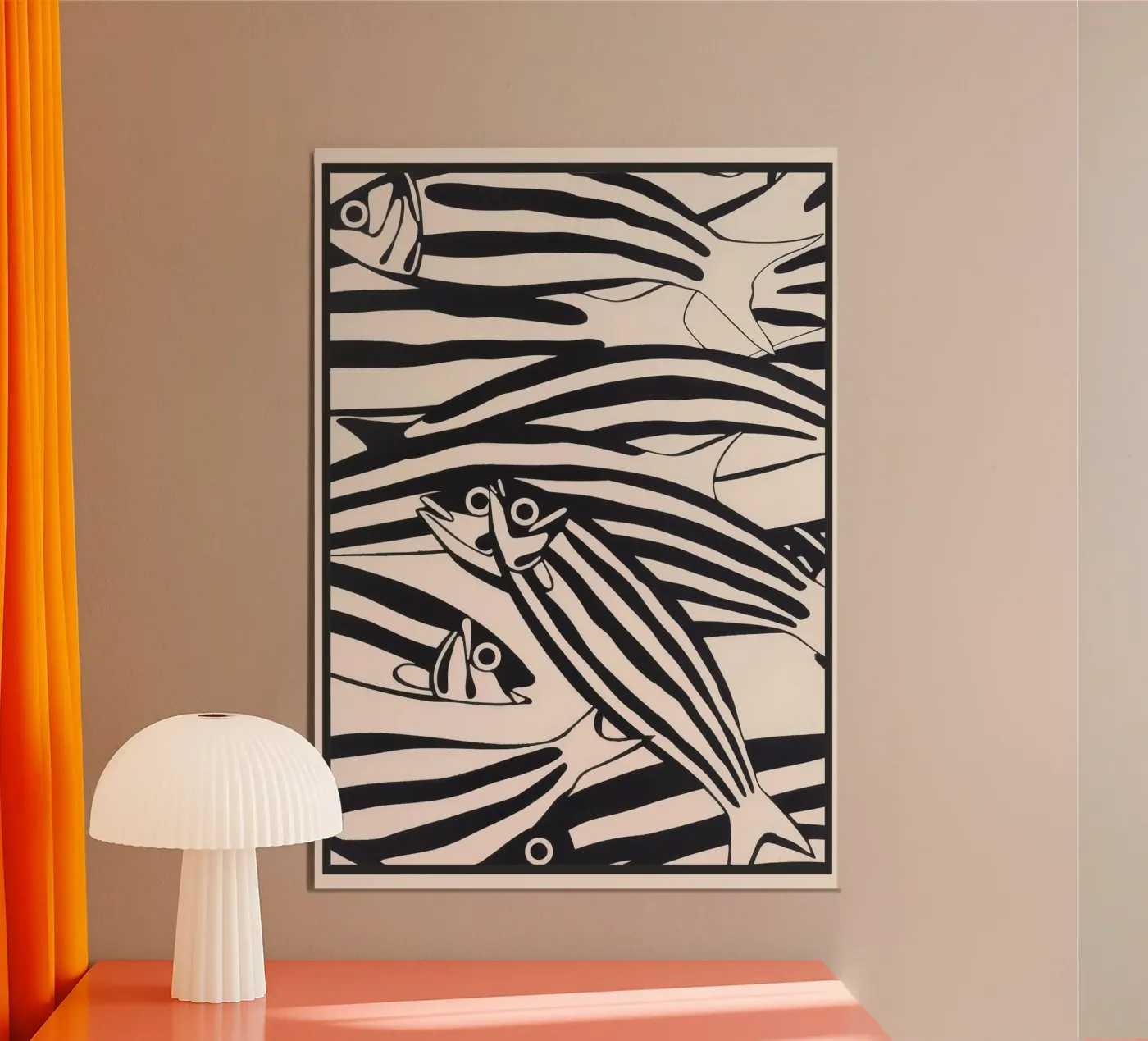 Abstract Fish Pattern aluminium-dibond van andreas12