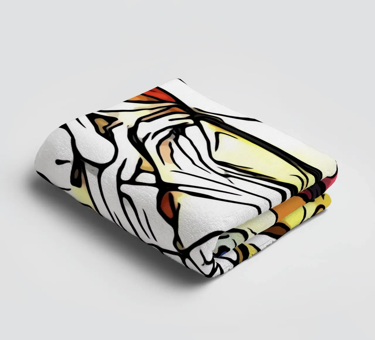 Man with hat, motif #1 towel by ZAMART
