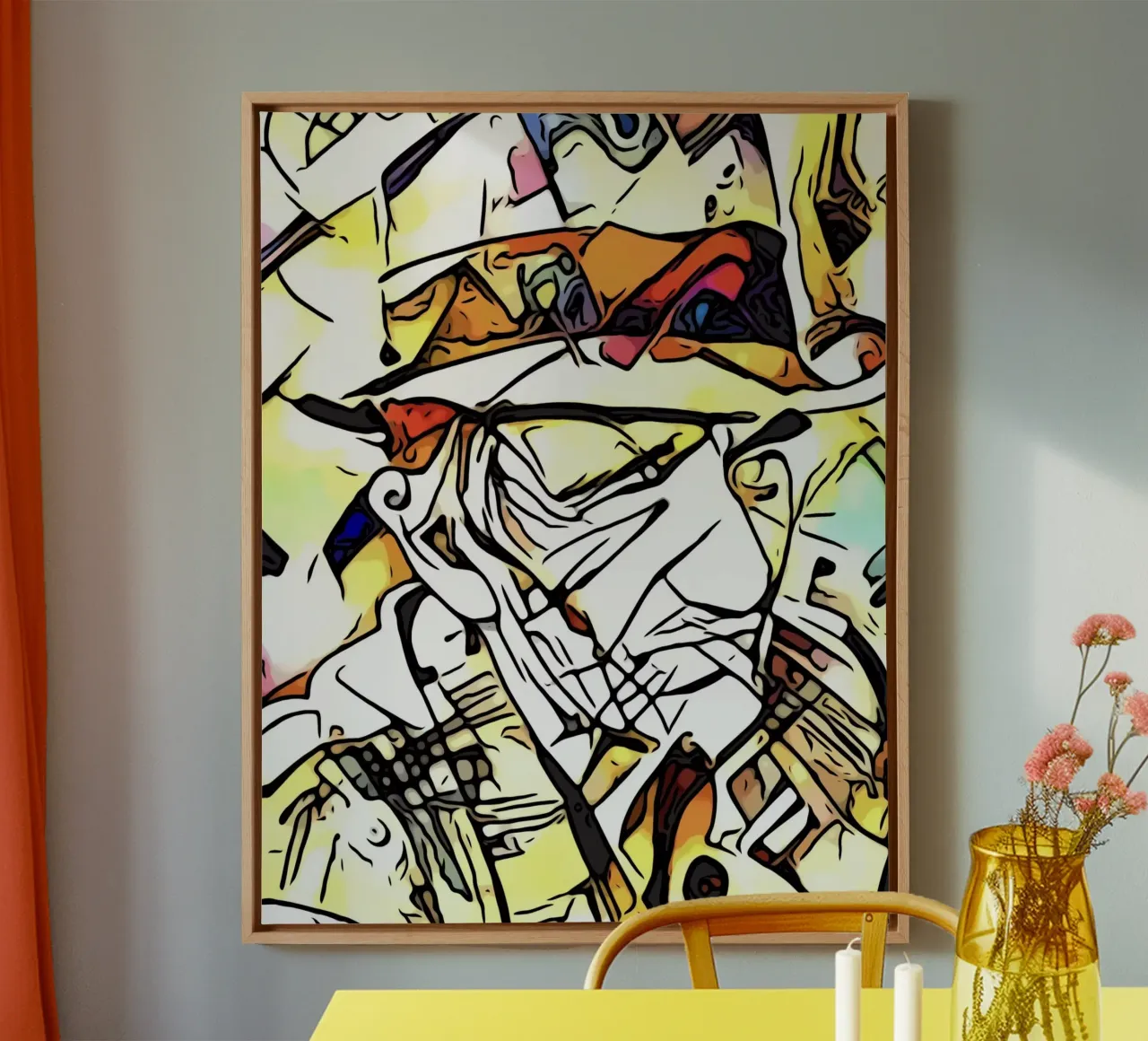 Man with hat, motif #1 canvas by ZAMART