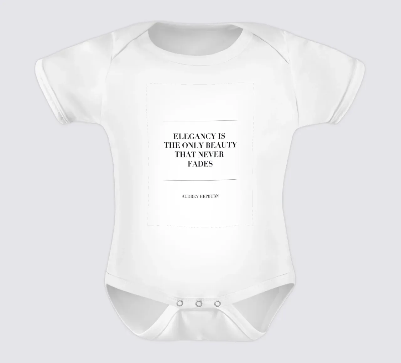 Tipografía elegante - Audrey Hepburn Zitat body de bebé de Whole©