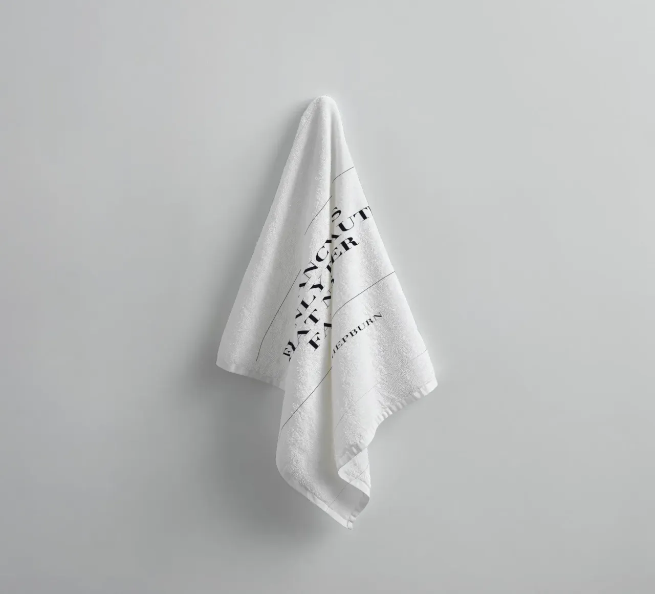 Elegant Typography - Audrey Hepburn Zitat towel by Whole©