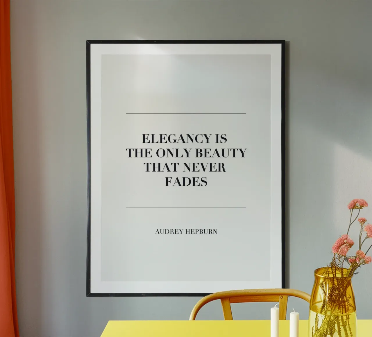 Elegante Typografie – Audrey Hepburn Zitat carta hahnemühle da Whole©
