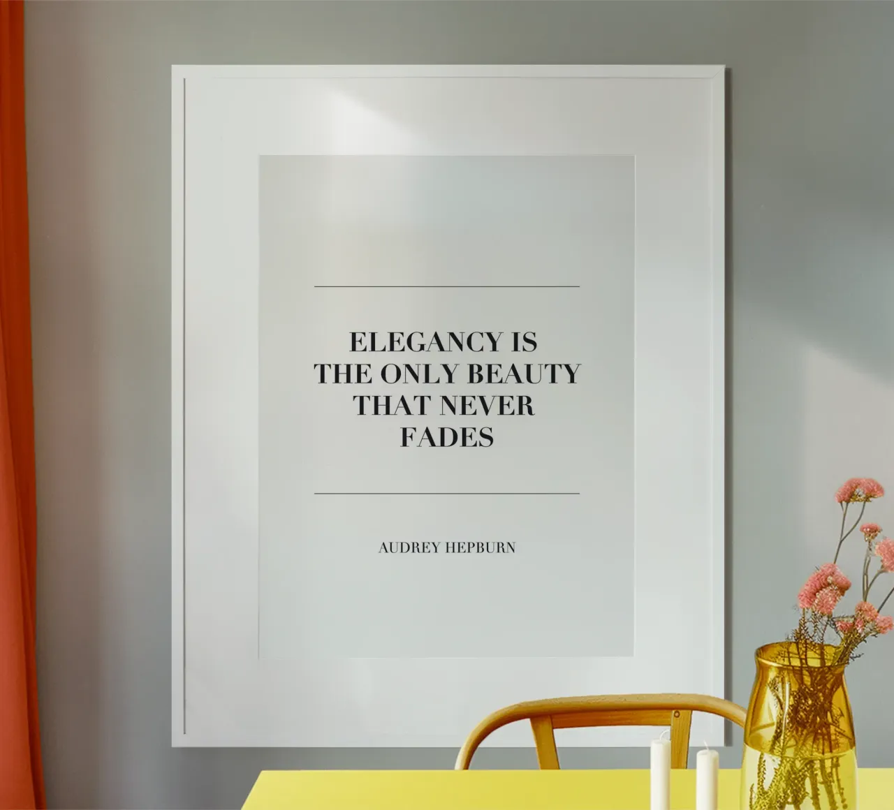 Elegante Typografie – Audrey Hepburn Zitat carta hahnemühle da Whole©