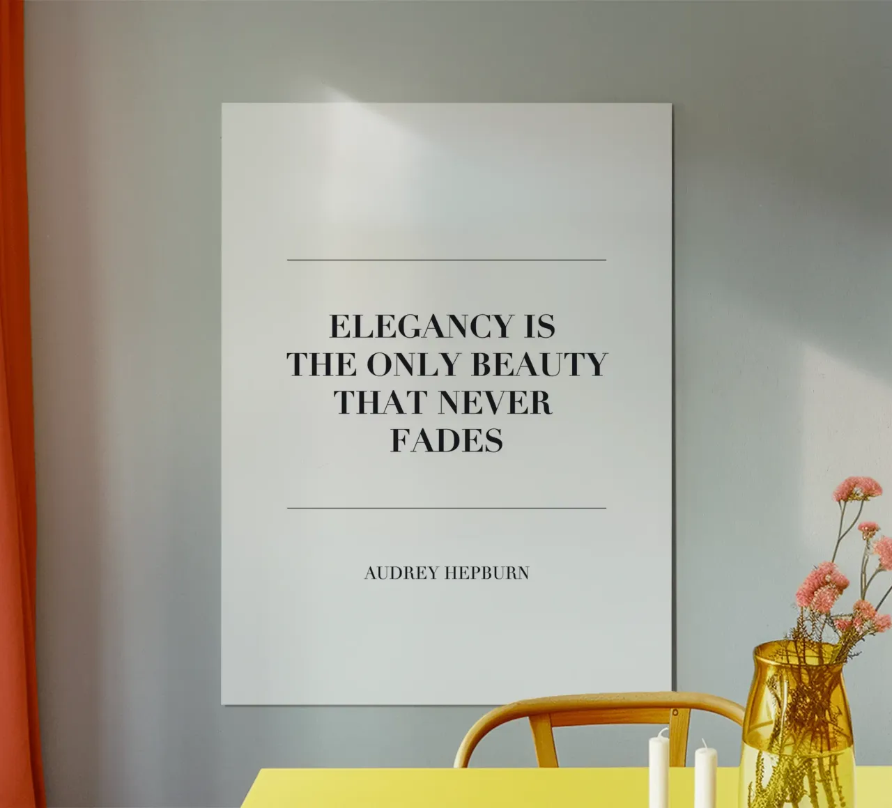 Elegante Typografie – Audrey Hepburn Zitat carta hahnemühle da Whole©