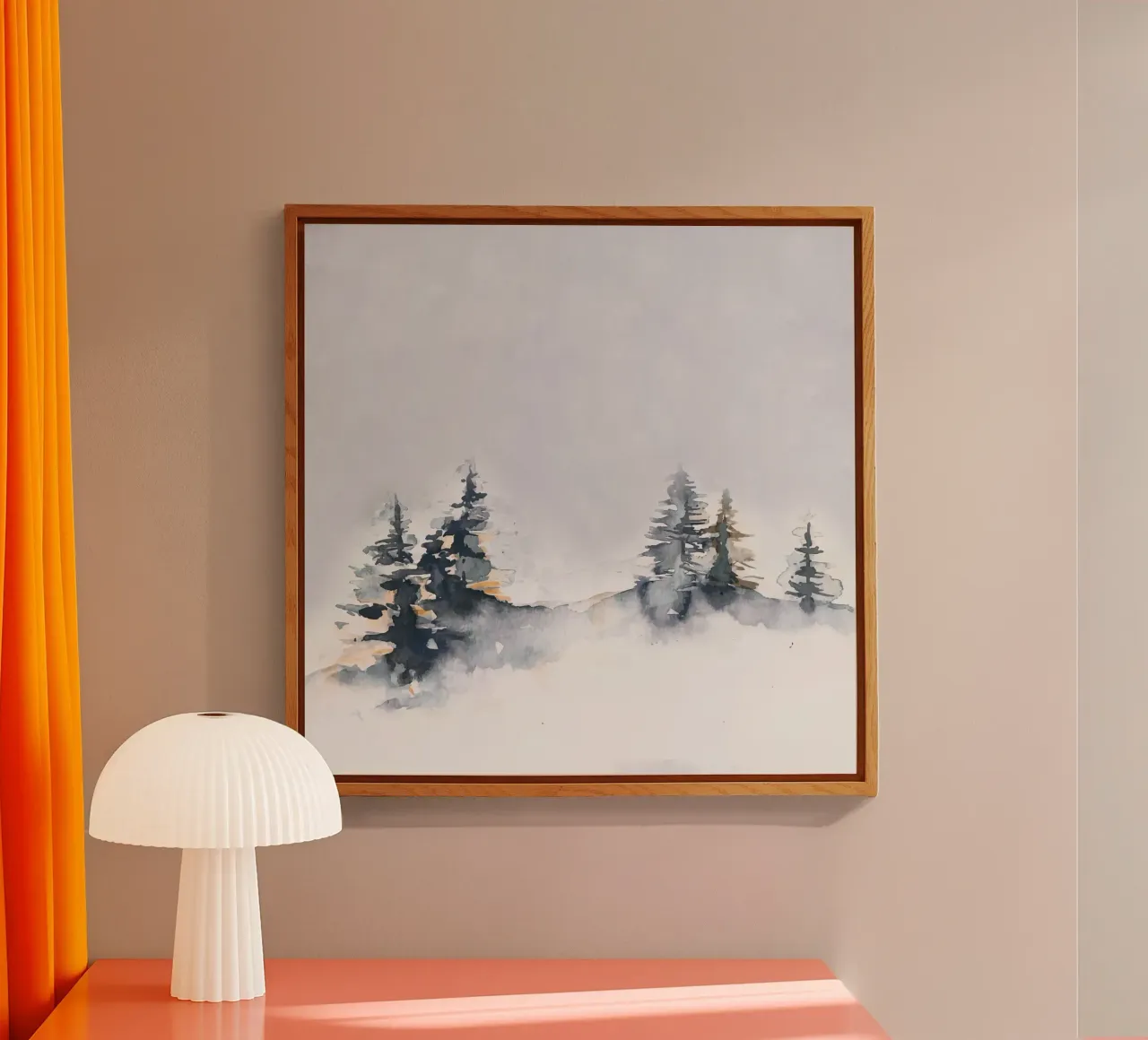 Snowy Pine Forest plexiglass da andreas12