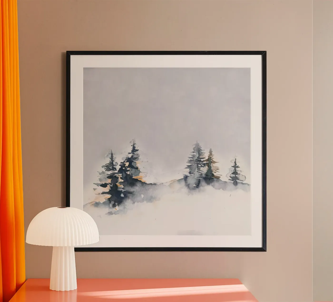 Snowy Pine Forest poster da andreas12