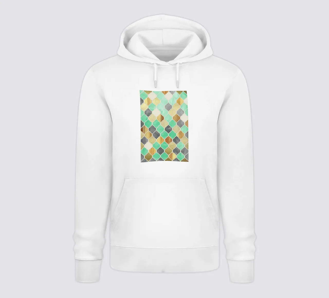 Textured Moroccan Pattern felpa con cappuccio da Micklyn Le Feuvre