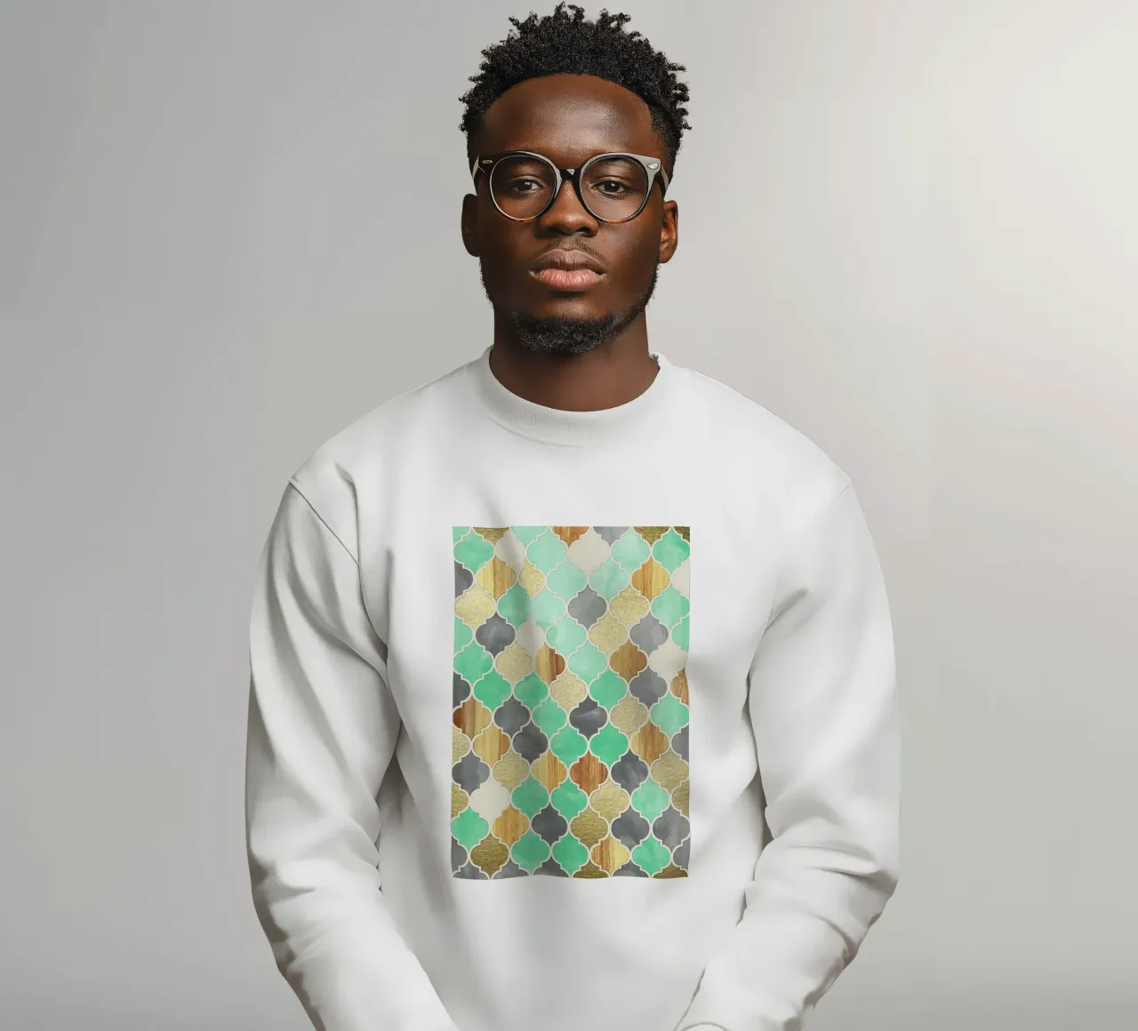 Textured Moroccan Pattern felpa da Micklyn Le Feuvre