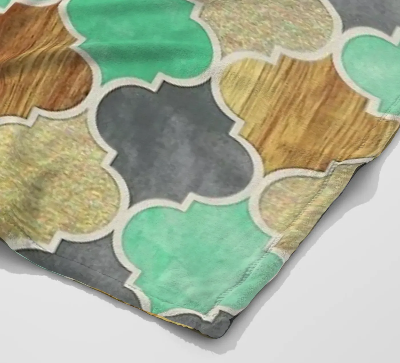 Textured Moroccan Pattern Fleecedecke von Micklyn Le Feuvre