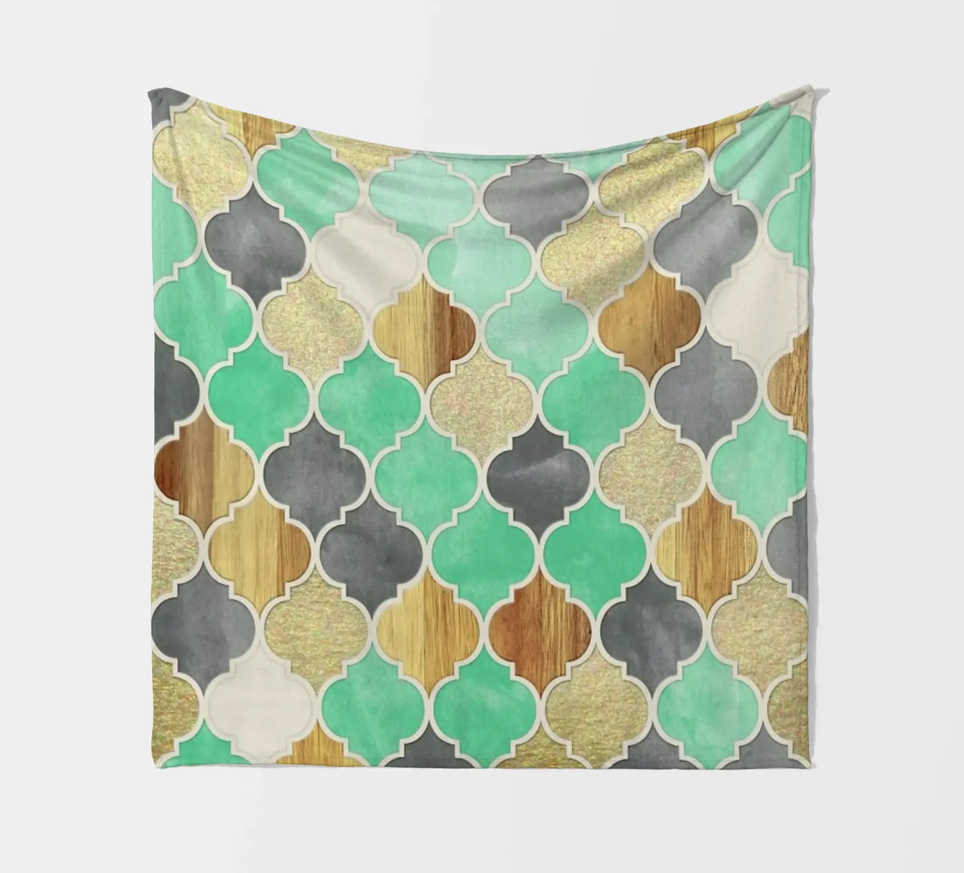 Textured Moroccan Pattern fleecedeken van Micklyn Le Feuvre