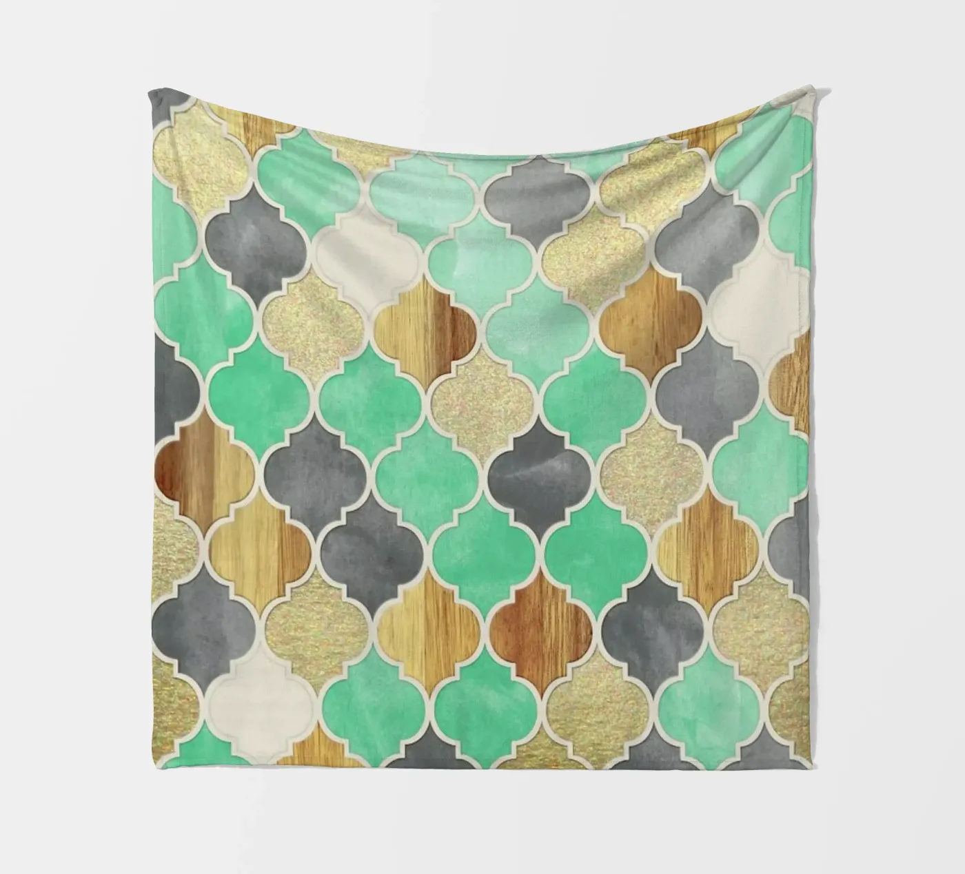 Textured Moroccan Pattern Fleecedecke von Micklyn Le Feuvre