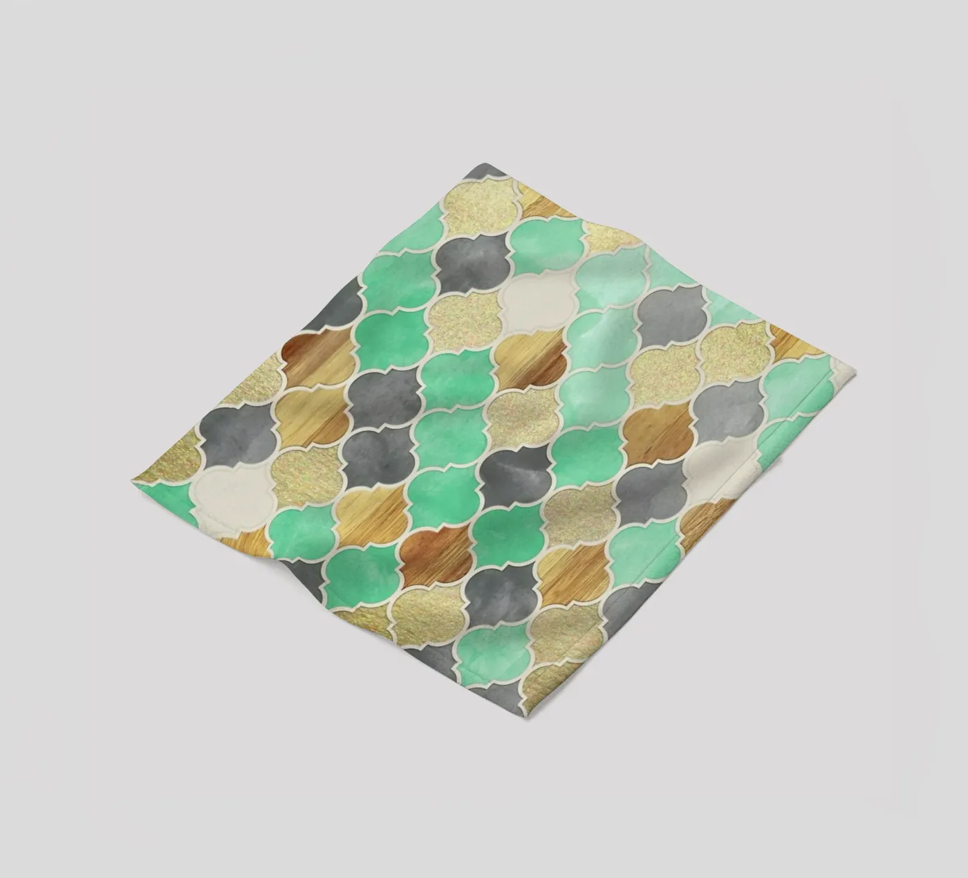 Textured Moroccan Pattern Fleecedecke von Micklyn Le Feuvre