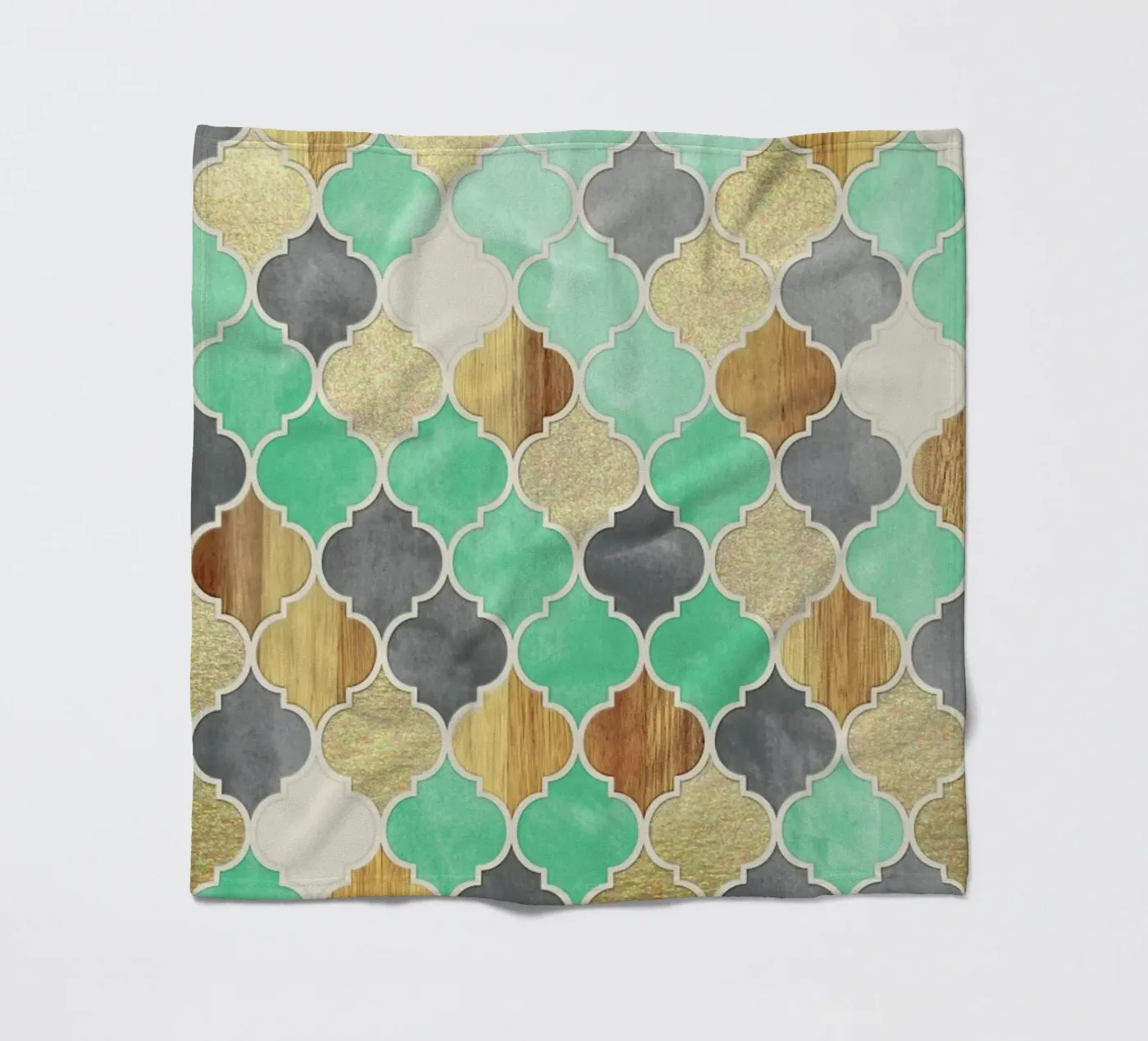 Textured Moroccan Pattern Fleecedecke von Micklyn Le Feuvre