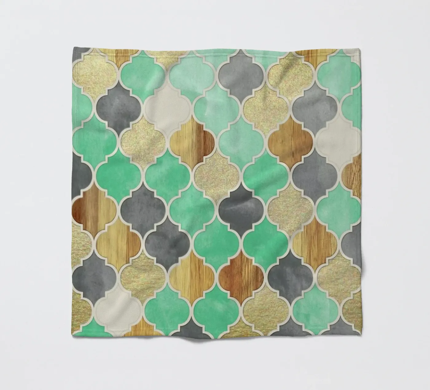 Textured Moroccan Pattern fleecedeken van Micklyn Le Feuvre