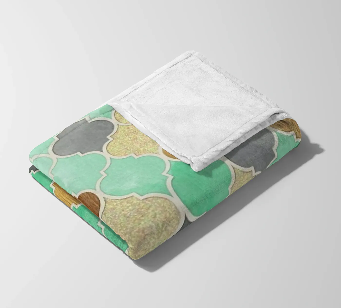 Textured Moroccan Pattern fleecedeken van Micklyn Le Feuvre