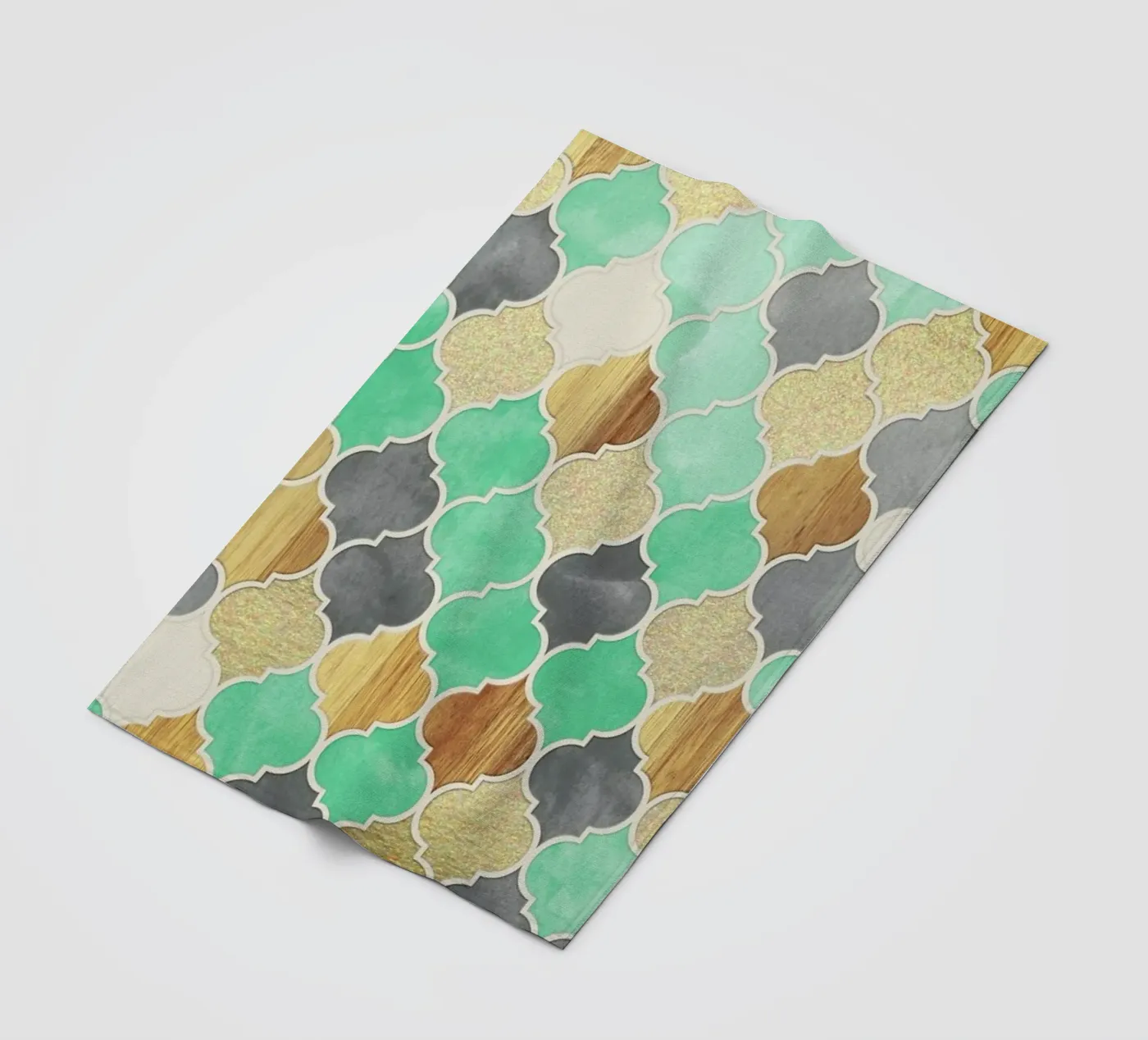 Textured Moroccan Pattern fleecedeken van Micklyn Le Feuvre