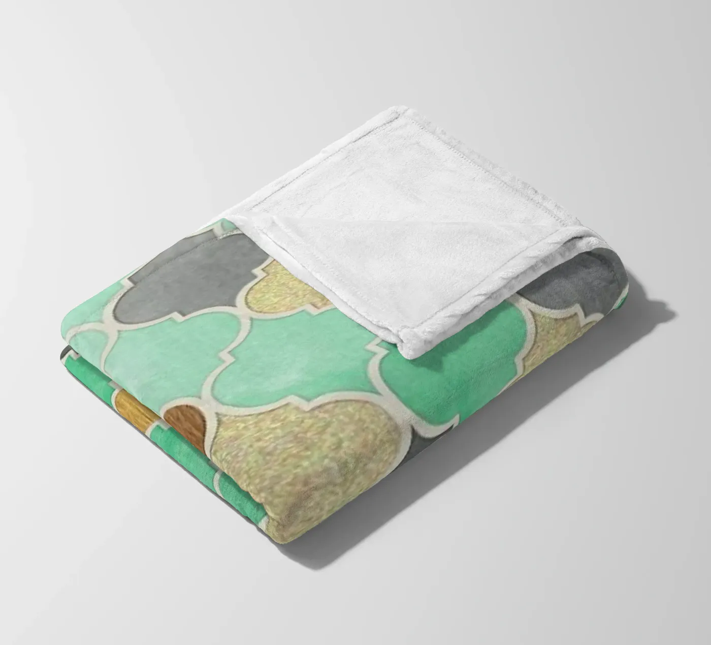 Textured Moroccan Pattern Fleecedecke von Micklyn Le Feuvre