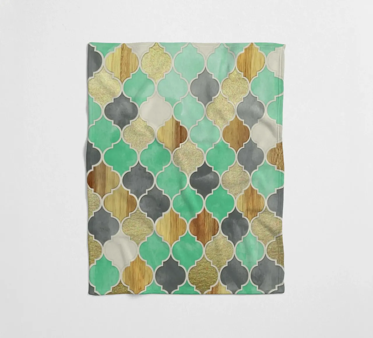 Textured Moroccan Pattern Fleecedecke von Micklyn Le Feuvre