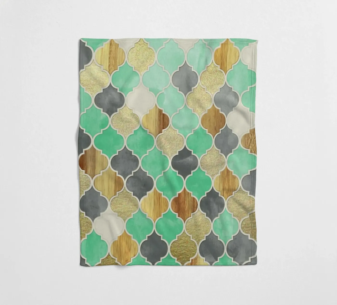 Textured Moroccan Pattern fleecedeken van Micklyn Le Feuvre