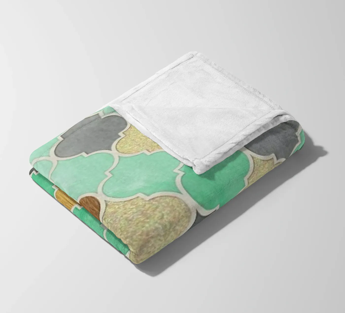 Textured Moroccan Pattern fleecedeken van Micklyn Le Feuvre