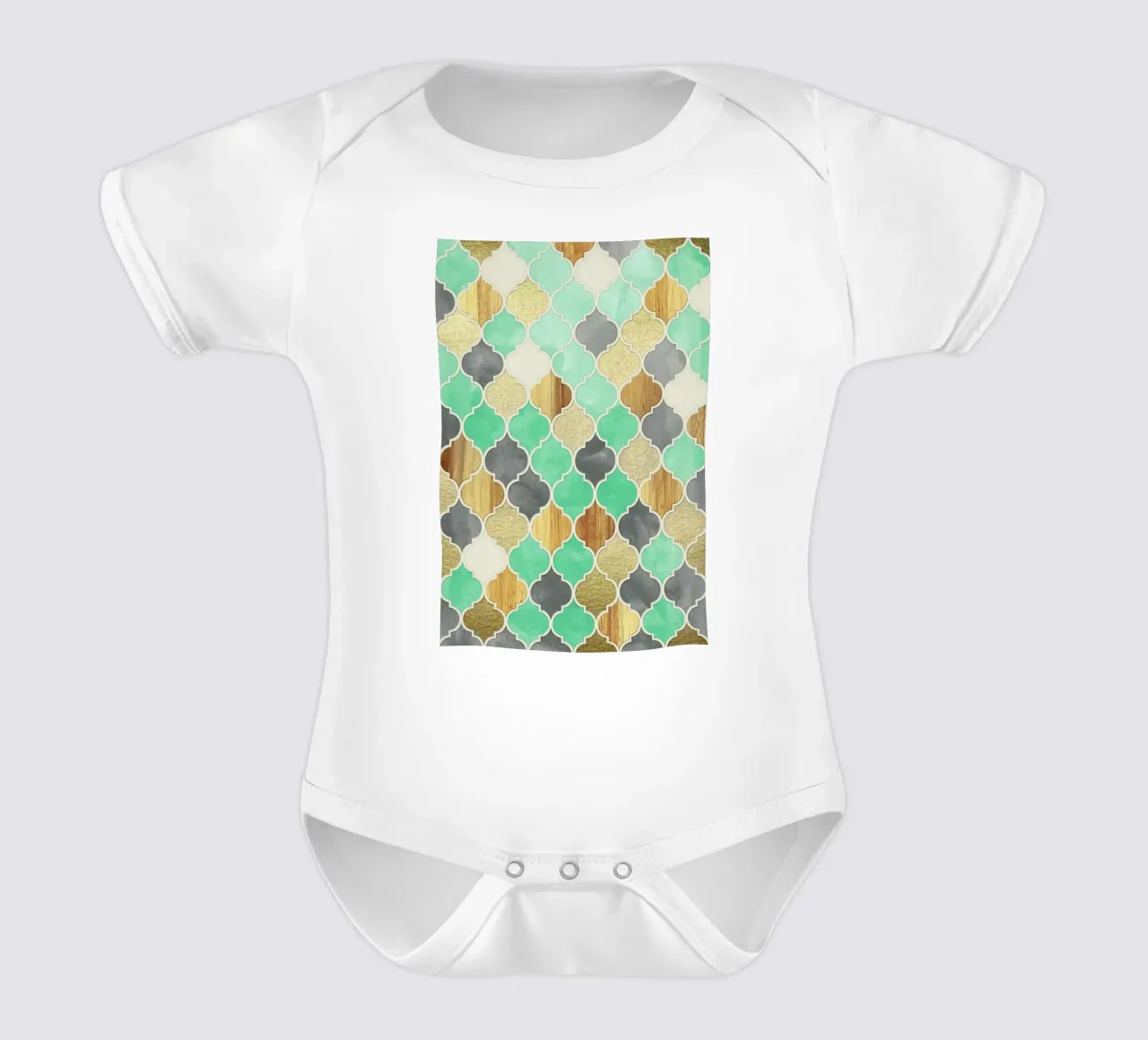 Textured Moroccan Pattern body de bebé de Micklyn Le Feuvre