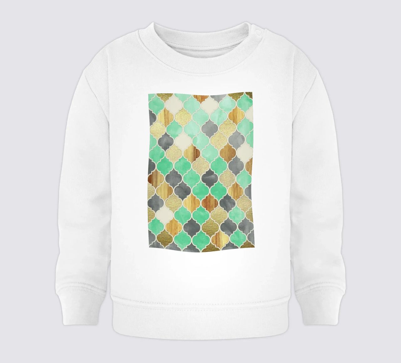Textured Moroccan Pattern felpa neonato da Micklyn Le Feuvre