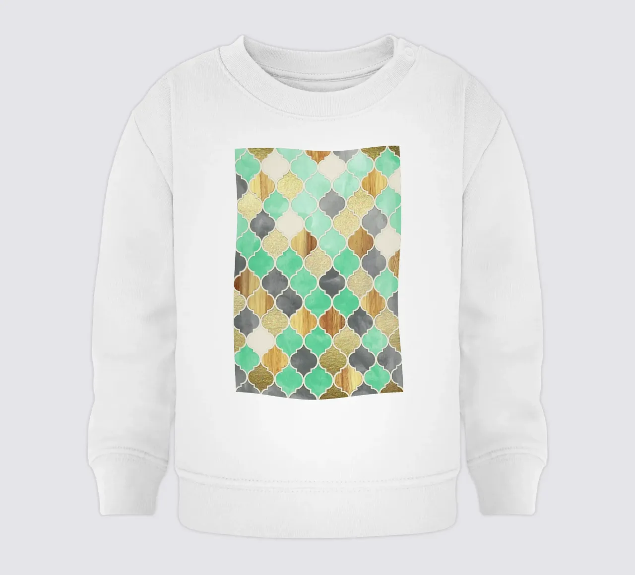 Textured Moroccan Pattern felpa neonato da Micklyn Le Feuvre