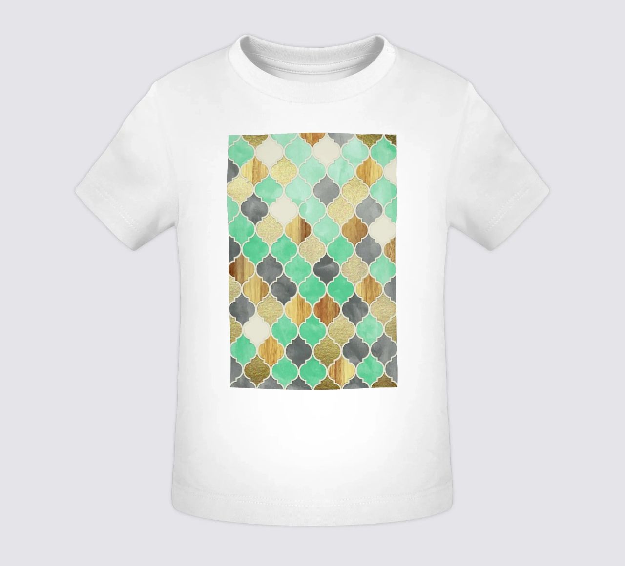 Textured Moroccan Pattern maglietta neonato da Micklyn Le Feuvre