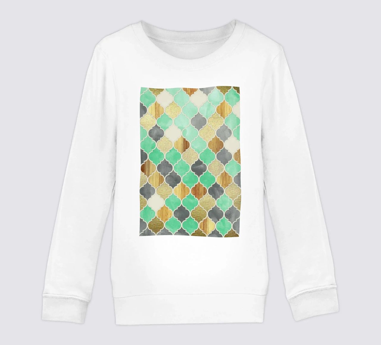 Textured Moroccan Pattern felpa bambino da Micklyn Le Feuvre