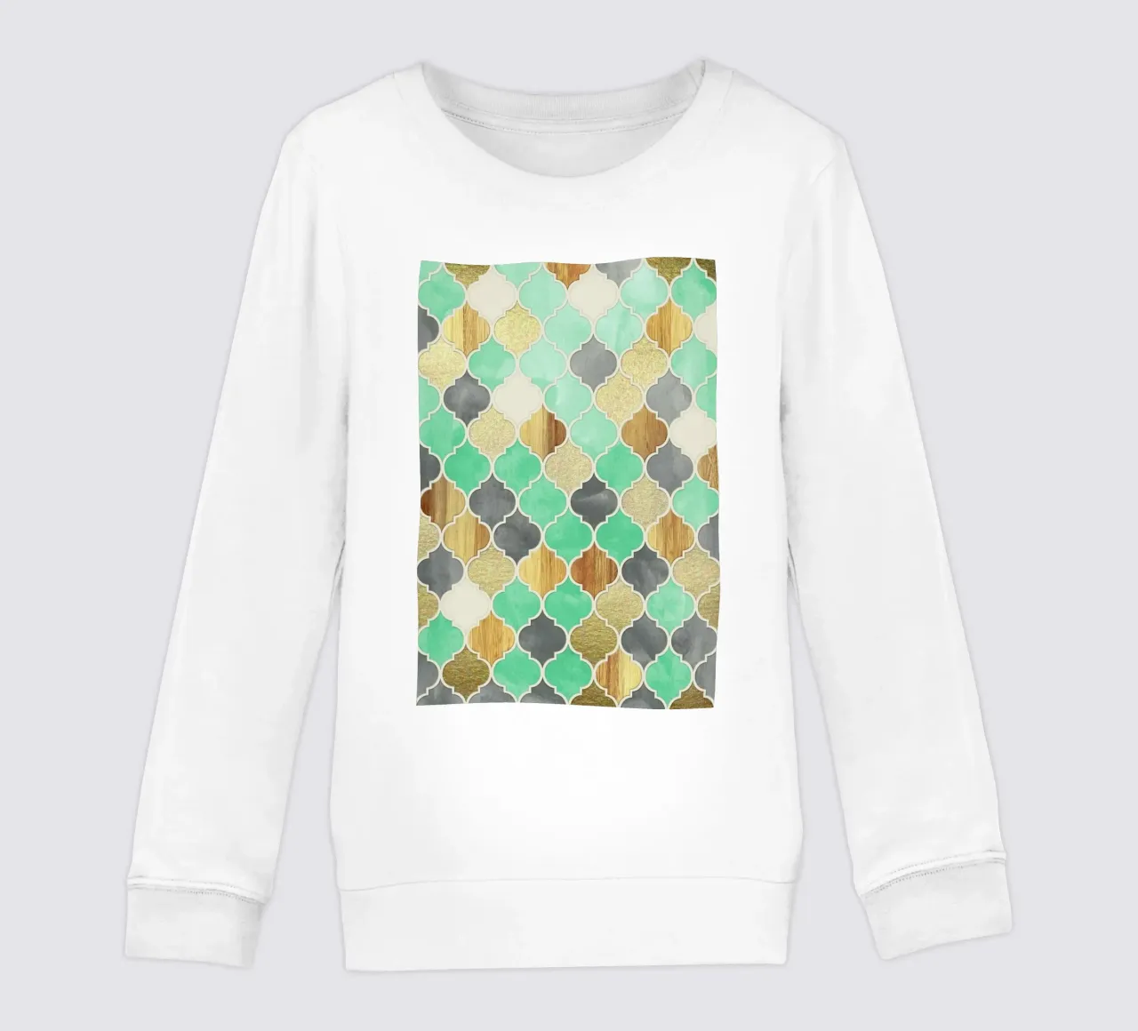 Textured Moroccan Pattern felpa bambino da Micklyn Le Feuvre