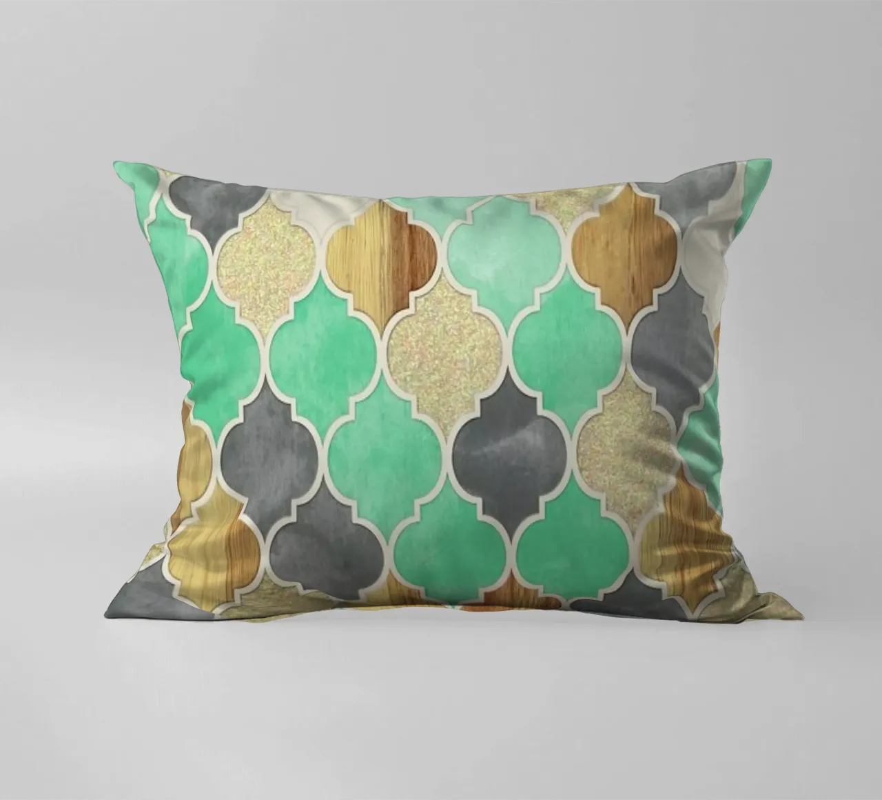 Textured Moroccan Pattern Kissen von Micklyn Le Feuvre