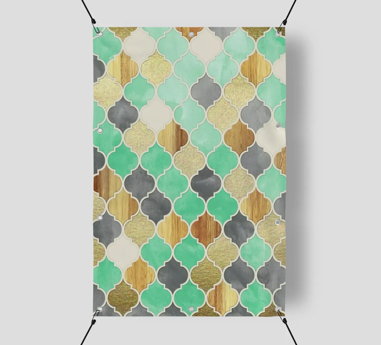 Textured Moroccan Pattern lonas publicitarias de Micklyn Le Feuvre