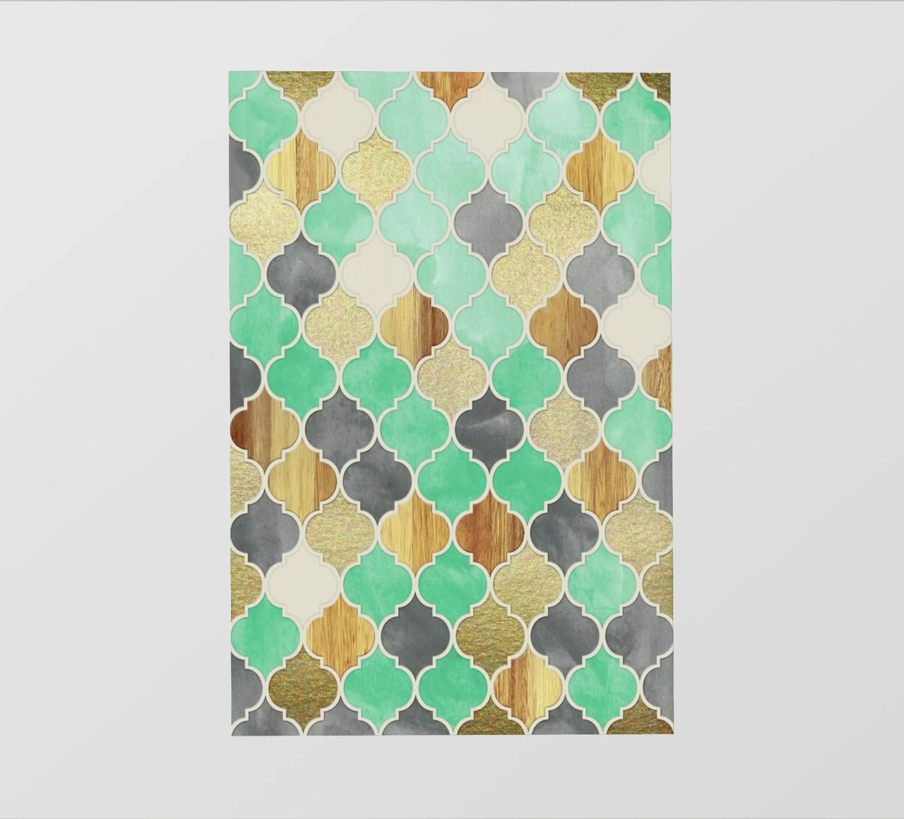 Textured Moroccan Pattern telo in pvc da Micklyn Le Feuvre