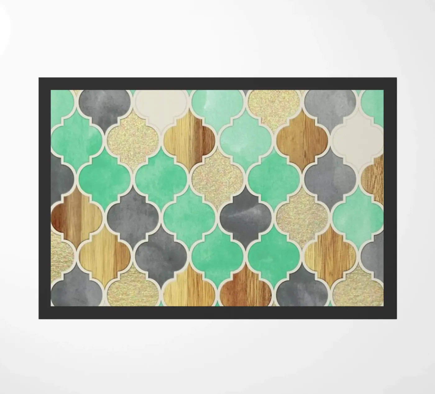 Textured Moroccan Pattern deurmat van Micklyn Le Feuvre