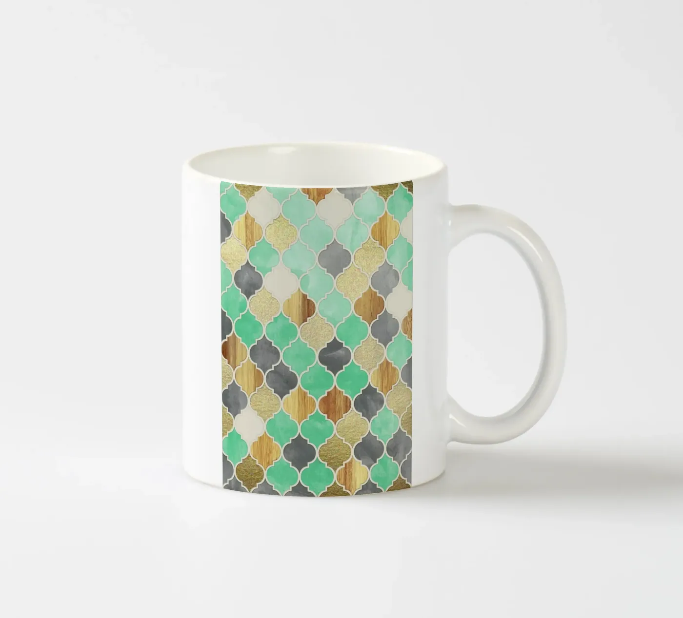 Textured Moroccan Pattern ceramic mug by Micklyn Le Feuvre