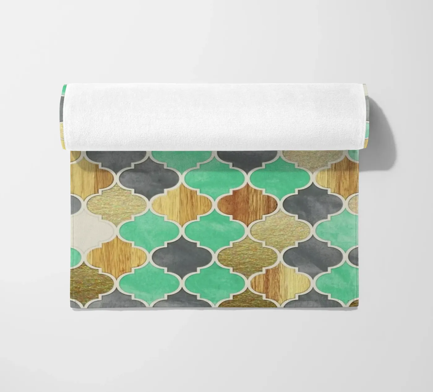 Textured Moroccan Pattern Strandtuch von Micklyn Le Feuvre