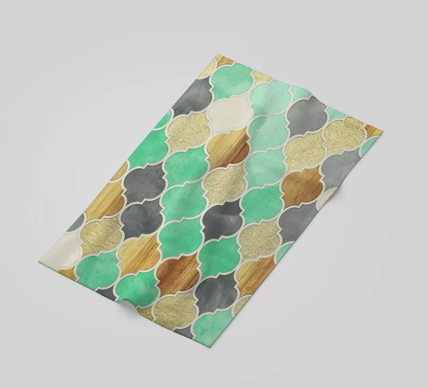 Textured Moroccan Pattern strandhanddoek van Micklyn Le Feuvre