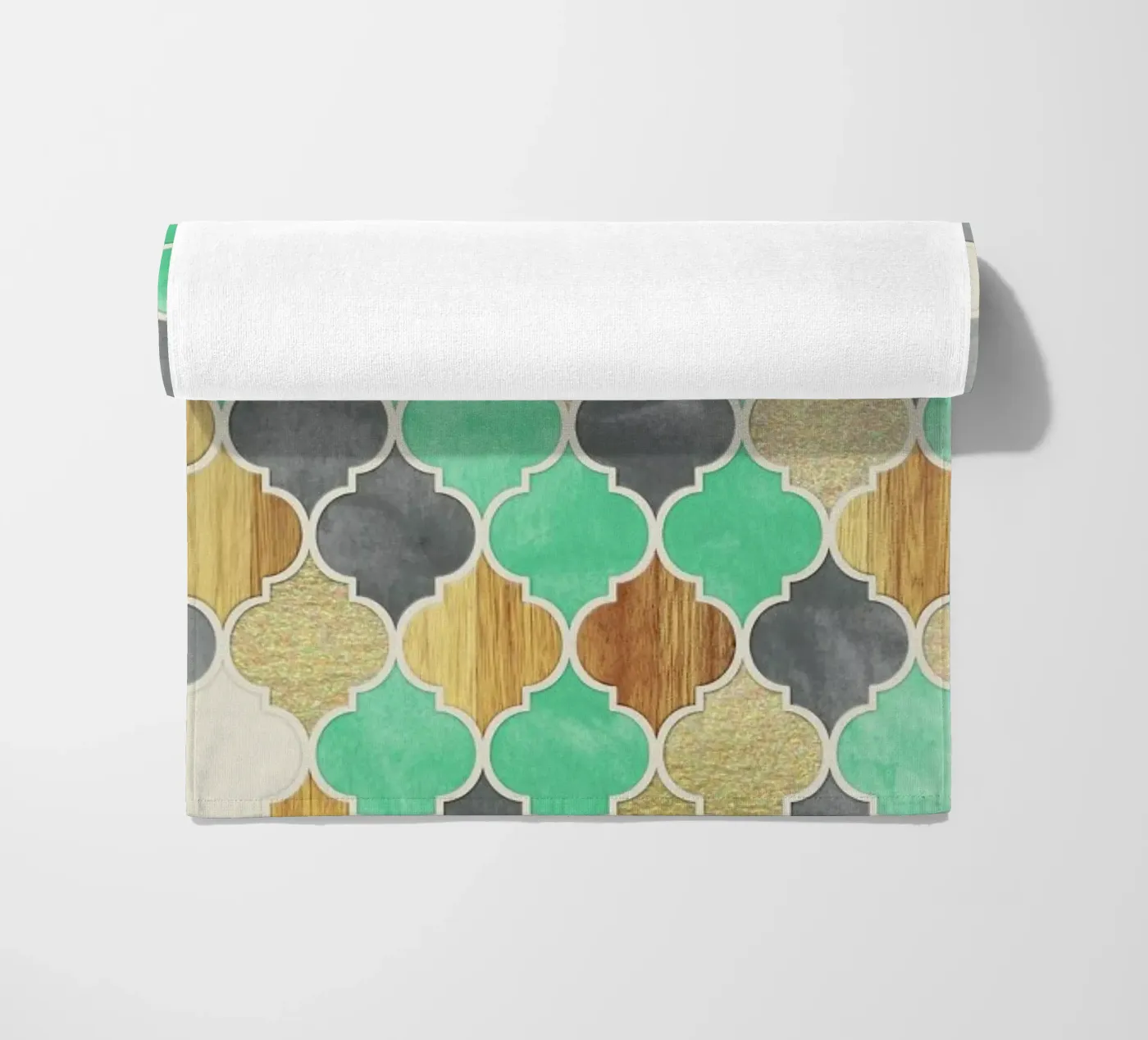 Textured Moroccan Pattern Strandtuch von Micklyn Le Feuvre