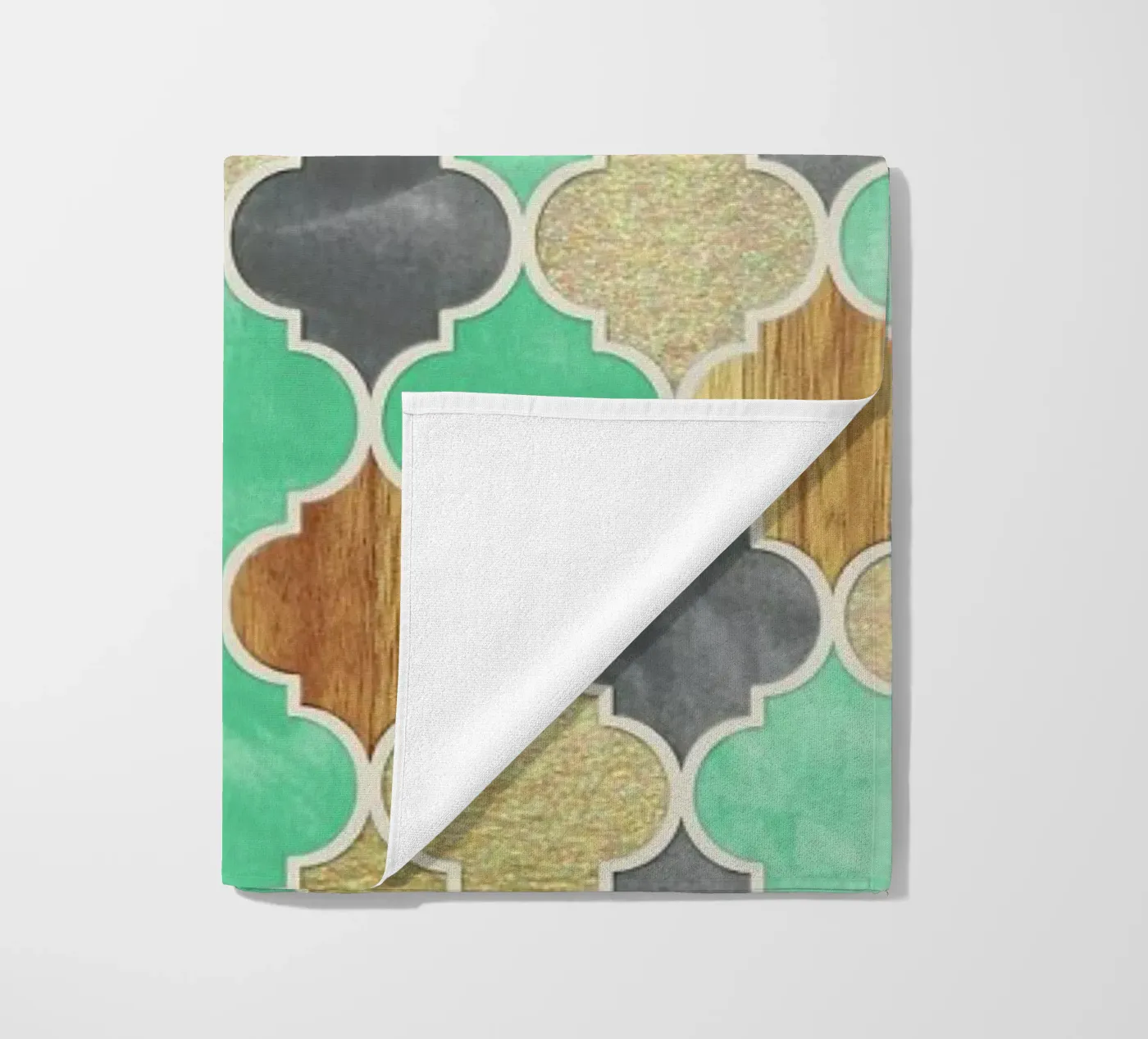 Textured Moroccan Pattern Strandtuch von Micklyn Le Feuvre