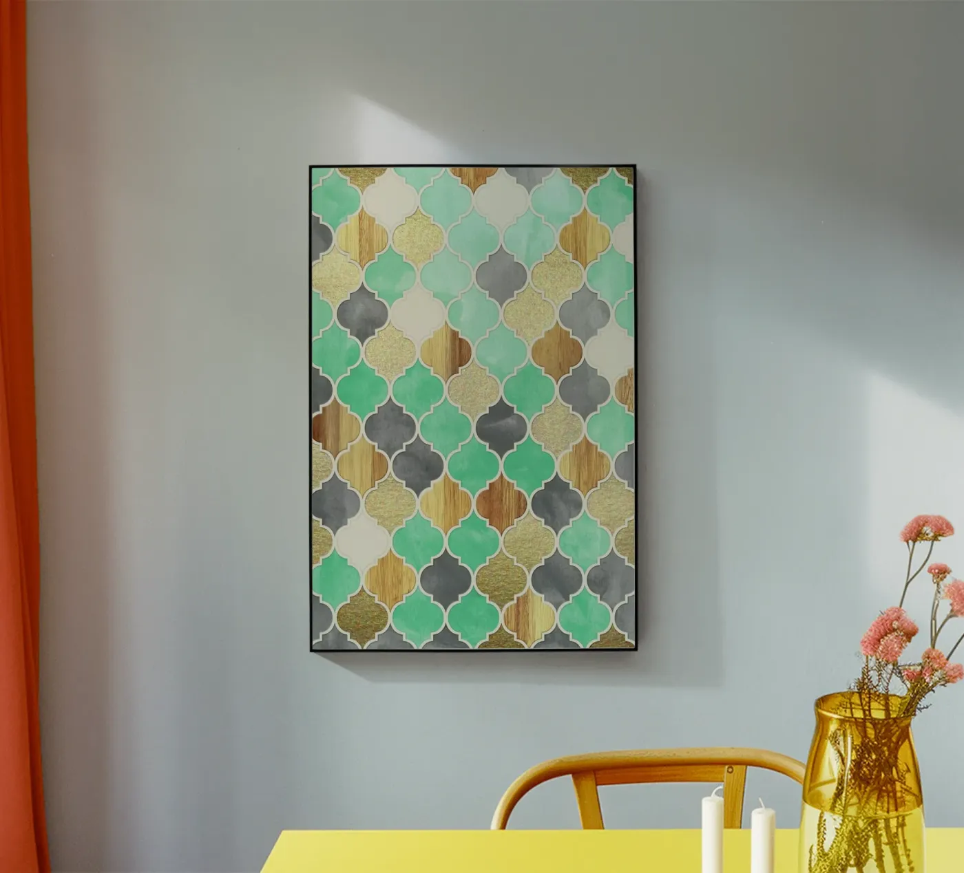 Textured Moroccan Pattern acryl van Micklyn Le Feuvre