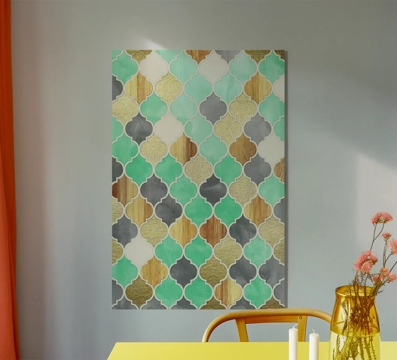 Textured Moroccan Pattern plexiglass da Micklyn Le Feuvre