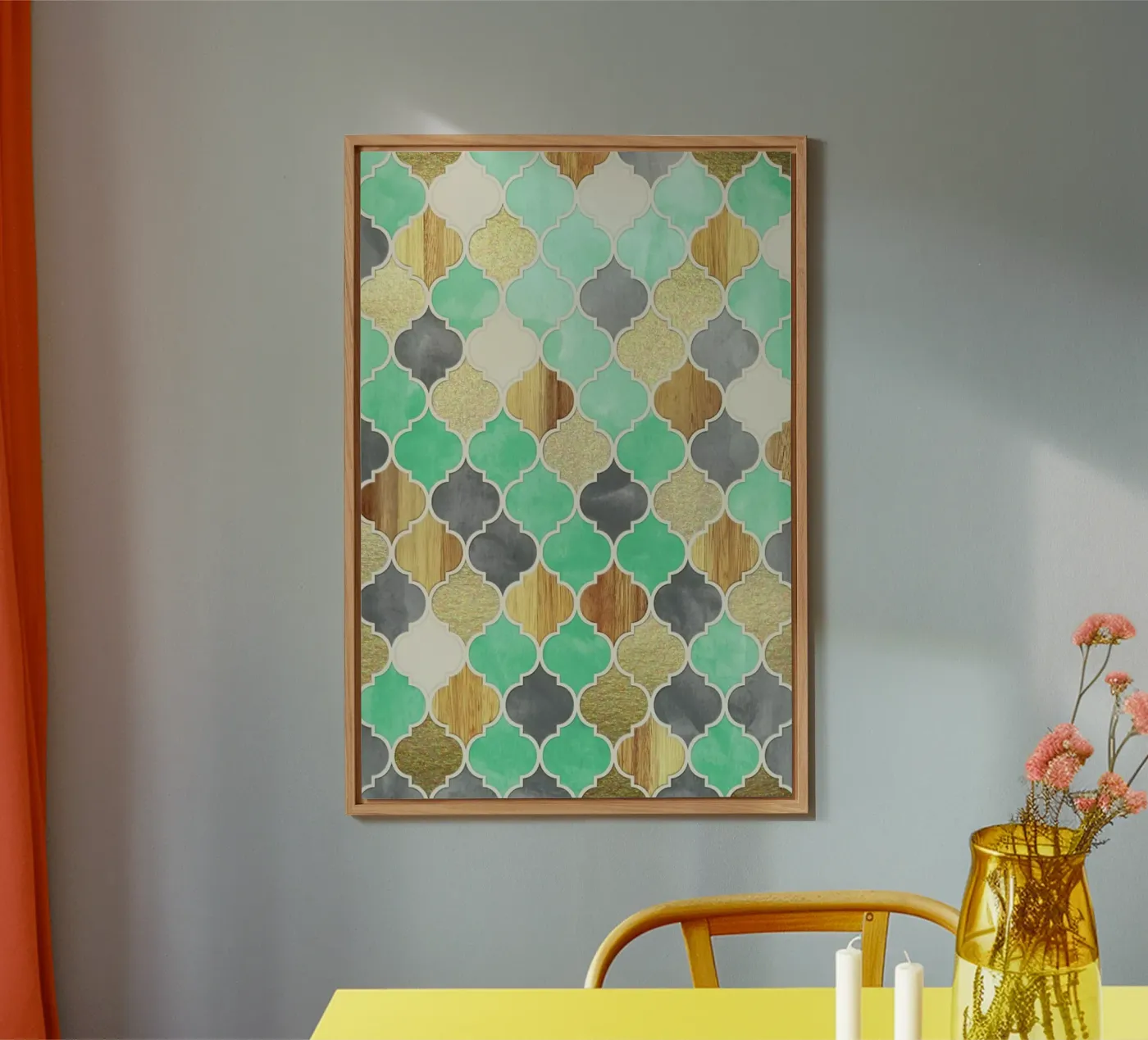 Textured Moroccan Pattern forex plate by Micklyn Le Feuvre