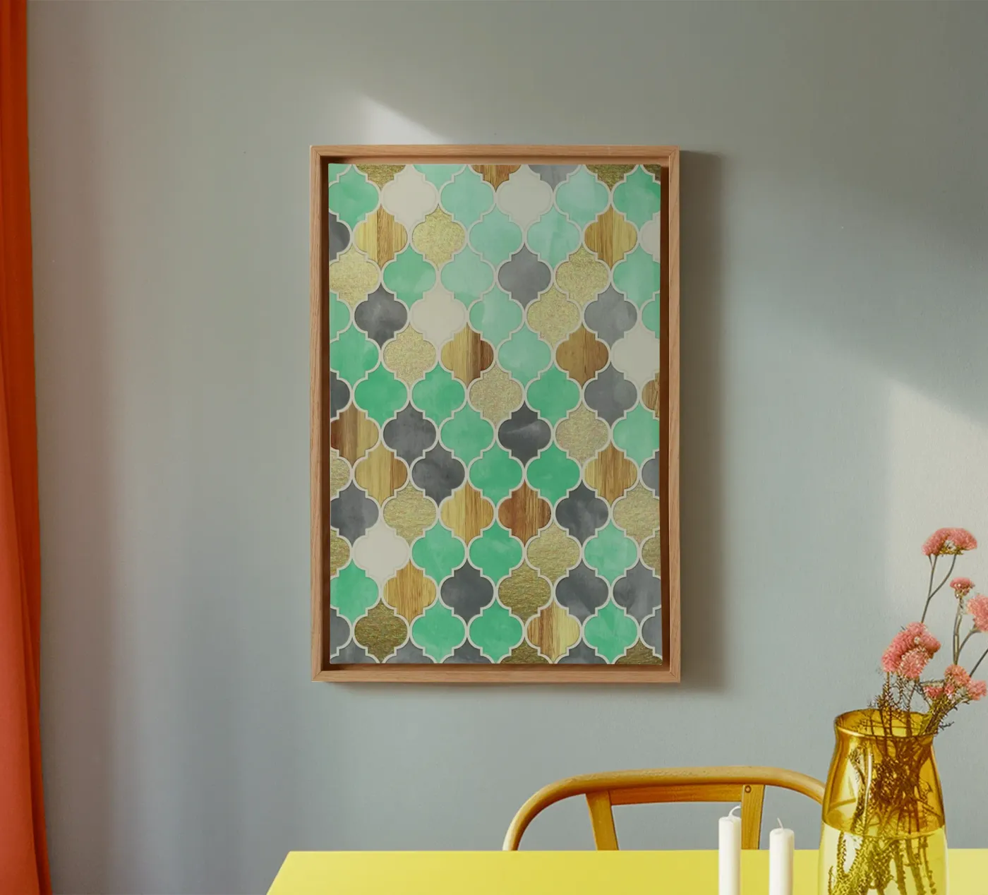 Textured Moroccan Pattern canvas by Micklyn Le Feuvre