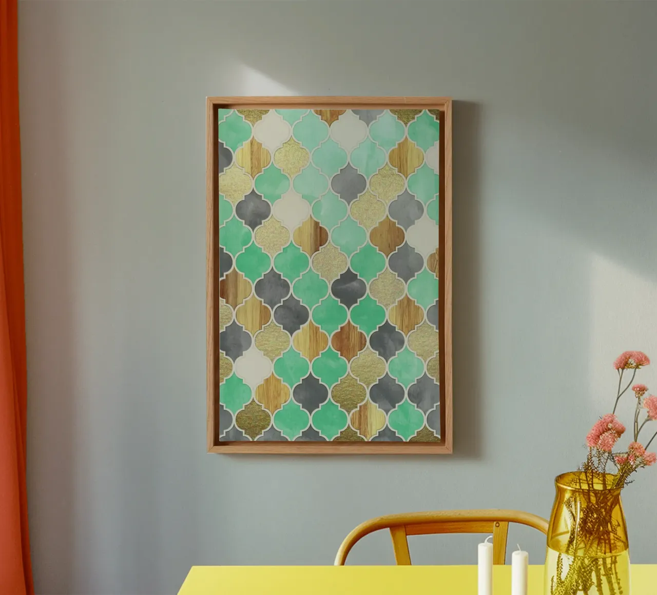 Textured Moroccan Pattern tela da Micklyn Le Feuvre