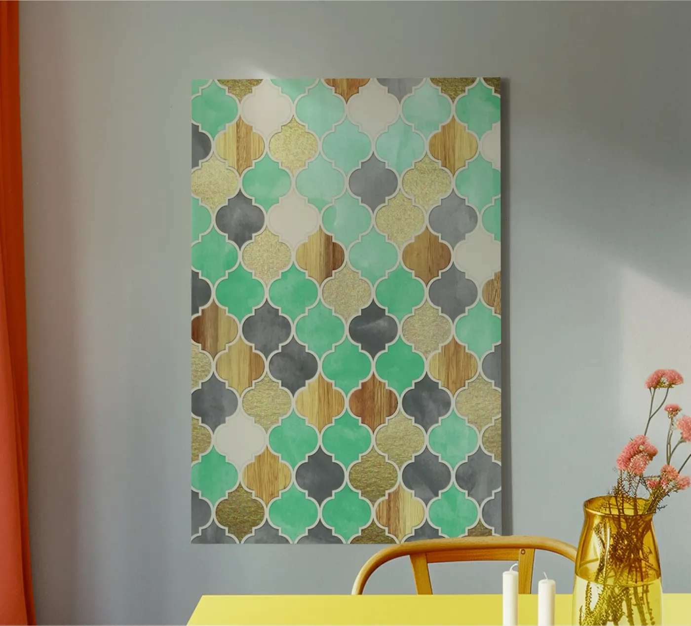 Textured Moroccan Pattern tela da Micklyn Le Feuvre