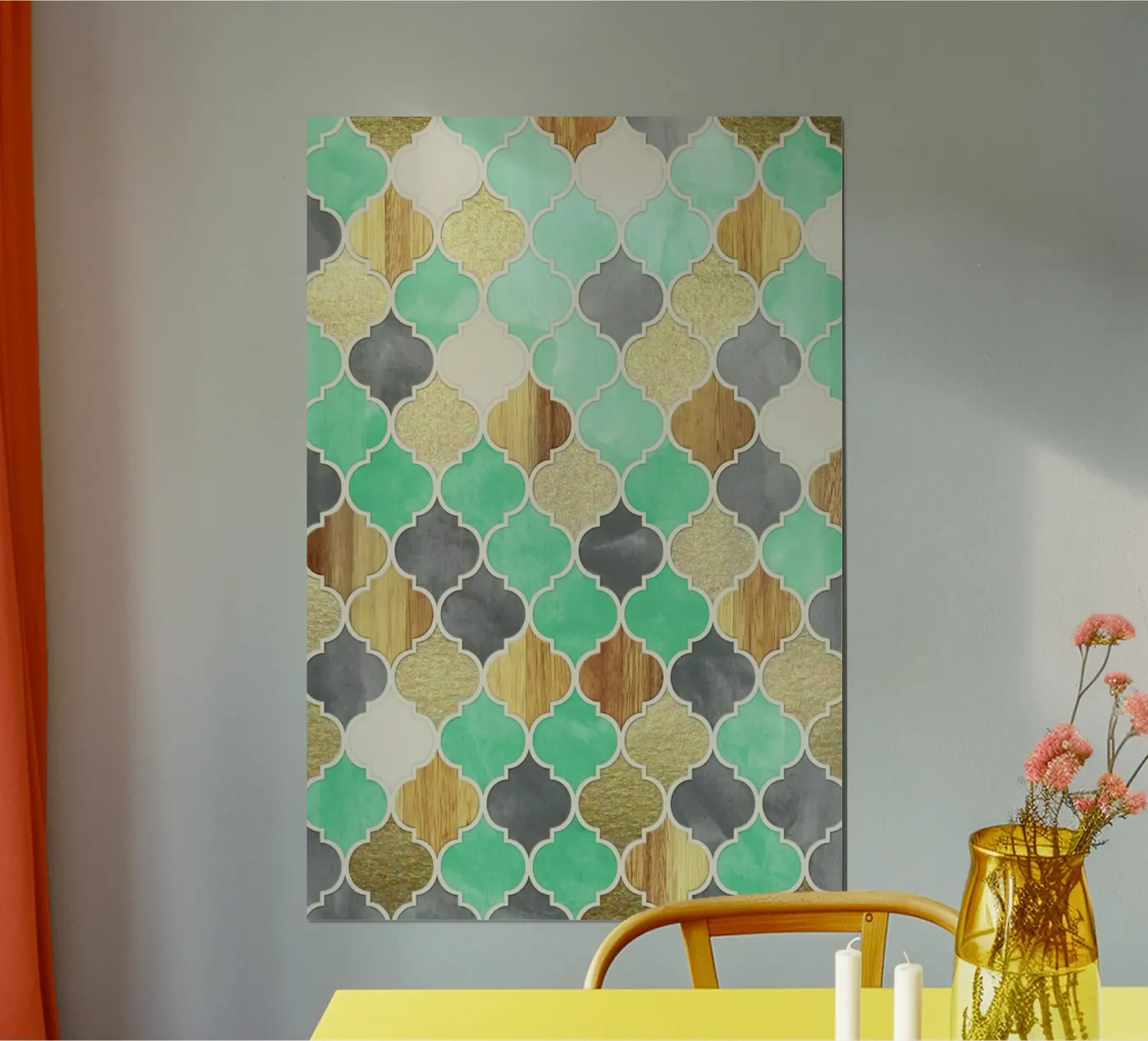 Textured Moroccan Pattern Poster von Micklyn Le Feuvre