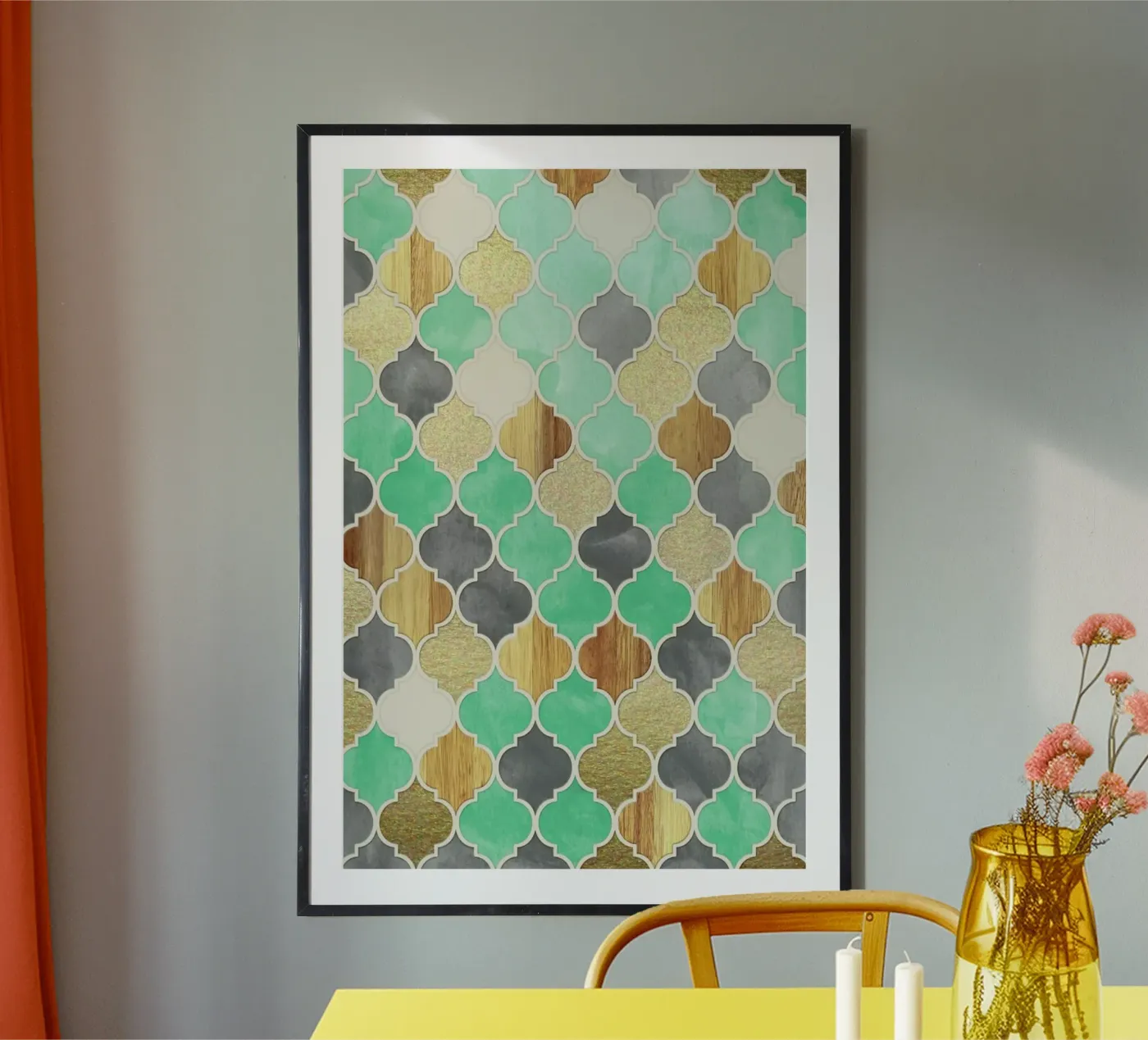 Textured Moroccan Pattern Poster von Micklyn Le Feuvre